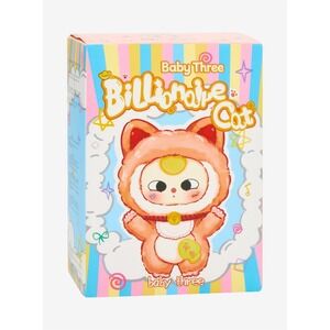 Baby Three Billionaire Cat Series Blind Box Plushie Keychain Collectible Toy